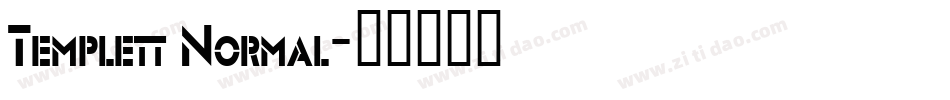Templett Normal字体转换